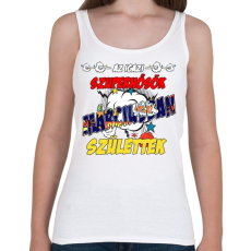 PRINTFASHION Márciusi szuperhős - Női atléta - Fehér