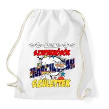 PRINTFASHION Márciusi szuperhős - Sportzsák, Tornazsák - Fehér tornazsák