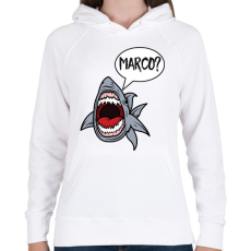 PRINTFASHION Marco?  - Női kapucnis pulóver - Fehér