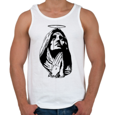 PRINTFASHION Maria - Férfi atléta - Fehér