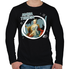 PRINTFASHION Mária Terézia - Férfi hosszú ujjú póló - Fekete