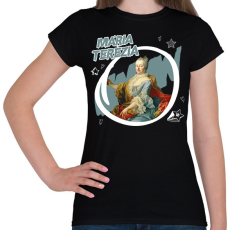 PRINTFASHION Mária Terézia - Női póló - Fekete