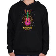PRINTFASHION Mariachi - Gyerek kapucnis pulóver - Fekete