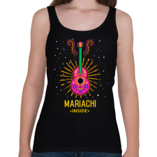 PRINTFASHION Mariachi - Női atléta - Fekete női trikó