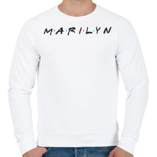 PRINTFASHION Marilyn - Férfi pulóver - Fehér férfi pulóver, kardigán