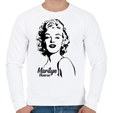 PRINTFASHION Marilyn Monroe - Férfi pulóver - Fehér férfi pulóver, kardigán