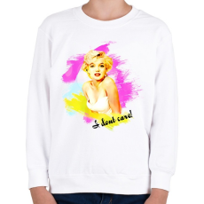 PRINTFASHION marilyn monroe - Gyerek pulóver - Fehér