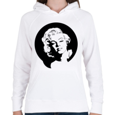 PRINTFASHION marilyn monroe - Női kapucnis pulóver - Fehér női pulóver, kardigán