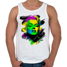 PRINTFASHION marilyn-monroe-png - Férfi atléta - Fehér