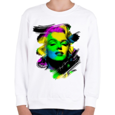 PRINTFASHION marilyn-monroe-png - Gyerek pulóver - Fehér