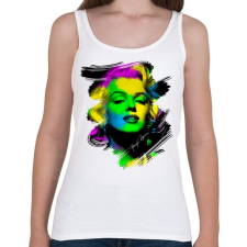 PRINTFASHION marilyn-monroe-png - Női atléta - Fehér női trikó
