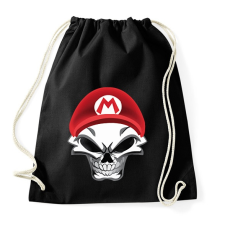 PRINTFASHION Mario koponya - Sportzsák, Tornazsák - Fekete tornazsák