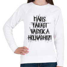 PRINTFASHION Máris fáradt vagyok a holnaphoz - Női pulóver - Fehér női pulóver, kardigán