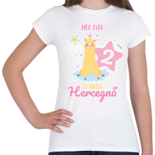 PRINTFASHION Máris hercegnő - Számmal - Női póló - Fehér női póló