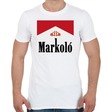 PRINTFASHION Markoló - Marlboro meme - Férfi póló - Fehér