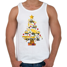 PRINTFASHION Markolós karácsonyfa - Férfi atléta - Fehér