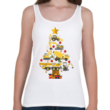 PRINTFASHION Markolós karácsonyfa - Női atléta - Fehér női trikó