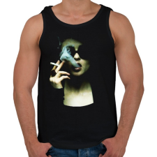 PRINTFASHION Marla - Férfi atléta - Fekete atléta, trikó