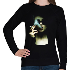 PRINTFASHION Marla - Női pulóver - Fekete női pulóver, kardigán