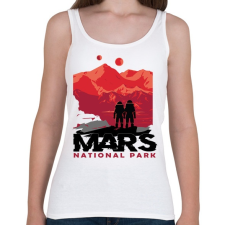 PRINTFASHION Mars nemzeti park - national park - Női atléta - Fehér női trikó