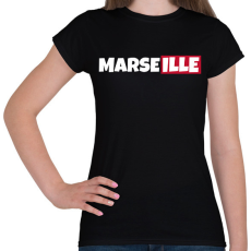 PRINTFASHION MARSEILLE - Női póló - Fekete