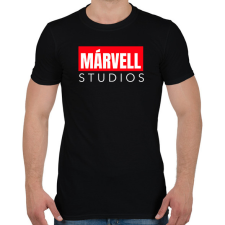 PRINTFASHION MÁRVELL STUDIOS - Férfi póló - Fekete férfi póló