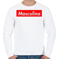 PRINTFASHION Masculino logo - Férfi pulóver - Fehér férfi pulóver, kardigán