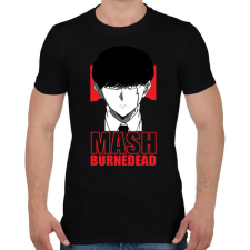PRINTFASHION Mashle Mash Burnedead - Férfi póló - Fekete férfi póló