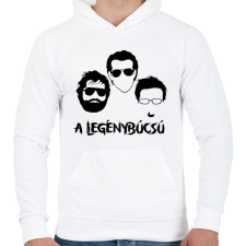 PRINTFASHION Másnaposok legénybúcsú - Férfi kapucnis pulóver - Fehér férfi pulóver, kardigán
