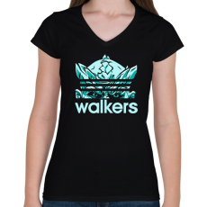 PRINTFASHION Mások - Walkers - Női V-nyakú póló - Fekete