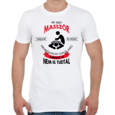PRINTFASHION Masszőr vagyok - Férfi póló - Fehér