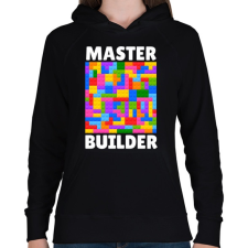 PRINTFASHION Master Builder - Női kapucnis pulóver - Fekete női pulóver, kardigán
