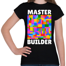 PRINTFASHION Master Builder - Női póló - Fekete női póló
