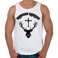 PRINTFASHION MASTER HUNTER - Férfi atléta - Fehér atléta, trikó