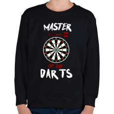 PRINTFASHION Master of the dart - Gyerek pulóver - Fekete