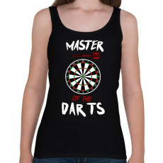 PRINTFASHION Master of the dart - Női atléta - Fekete
