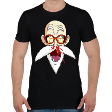 PRINTFASHION Master Roshi - Férfi póló - Fekete férfi póló