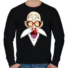 PRINTFASHION Master Roshi - Férfi pulóver - Fekete férfi pulóver, kardigán