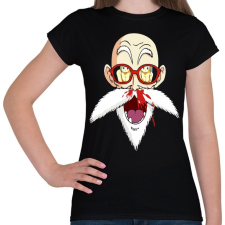PRINTFASHION Master Roshi - Női póló - Fekete női póló