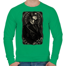 PRINTFASHION Maszkos  - Férfi pulóver - Zöld férfi pulóver, kardigán