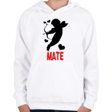 PRINTFASHION Mate - Gyerek kapucnis pulóver - Fehér