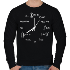 PRINTFASHION Matekos óra - Férfi pulóver - Fekete
