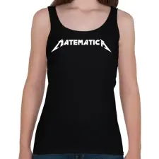PRINTFASHION MatematicA - Női atléta - Fekete női trikó