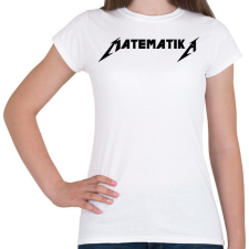 PRINTFASHION Matematika metallica póló - Női póló - Fehér női póló