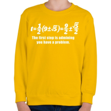 PRINTFASHION Math - Gyerek pulóver - Sárga gyerek pulóver, kardigán