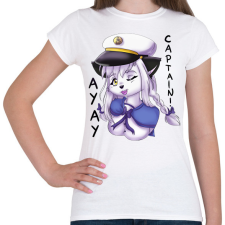 PRINTFASHION Matróz blúzban - Női póló - Fehér női póló