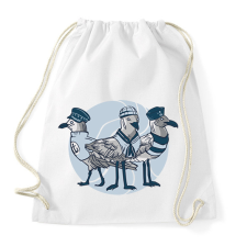PRINTFASHION Matróz sirályok - Sportzsák, Tornazsák - Fehér tornazsák