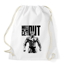 PRINTFASHION Max or Get out - Sportzsák, Tornazsák - Fehér tornazsák
