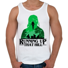 PRINTFASHION Max - Running up that hill - Férfi atléta - Fehér atléta, trikó