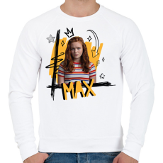 PRINTFASHION Max - Stranger Things - Férfi pulóver - Fehér
